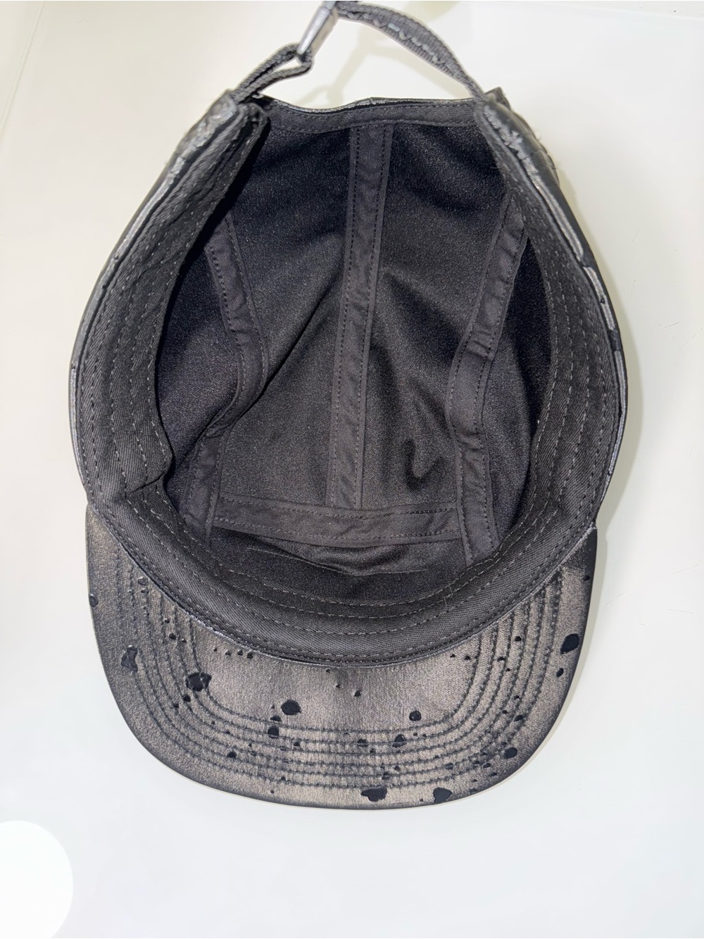 Supreme Black Shiny Water Drops 5-Panel Cap - Picture 14 of 14